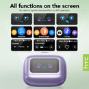 HTC NE54 Bluetooth 6.0 Earphones with AI Translation & LCD Display